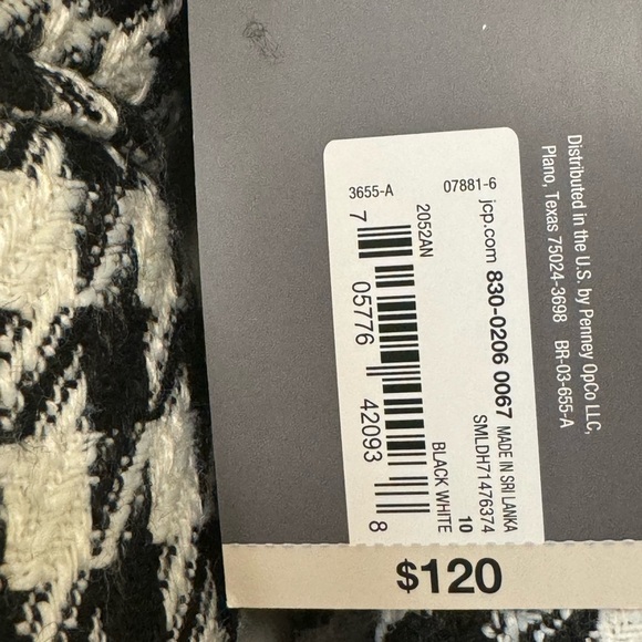 Worthington Houndstooth Tweed Blazer Jacket - Picture 11 of 11